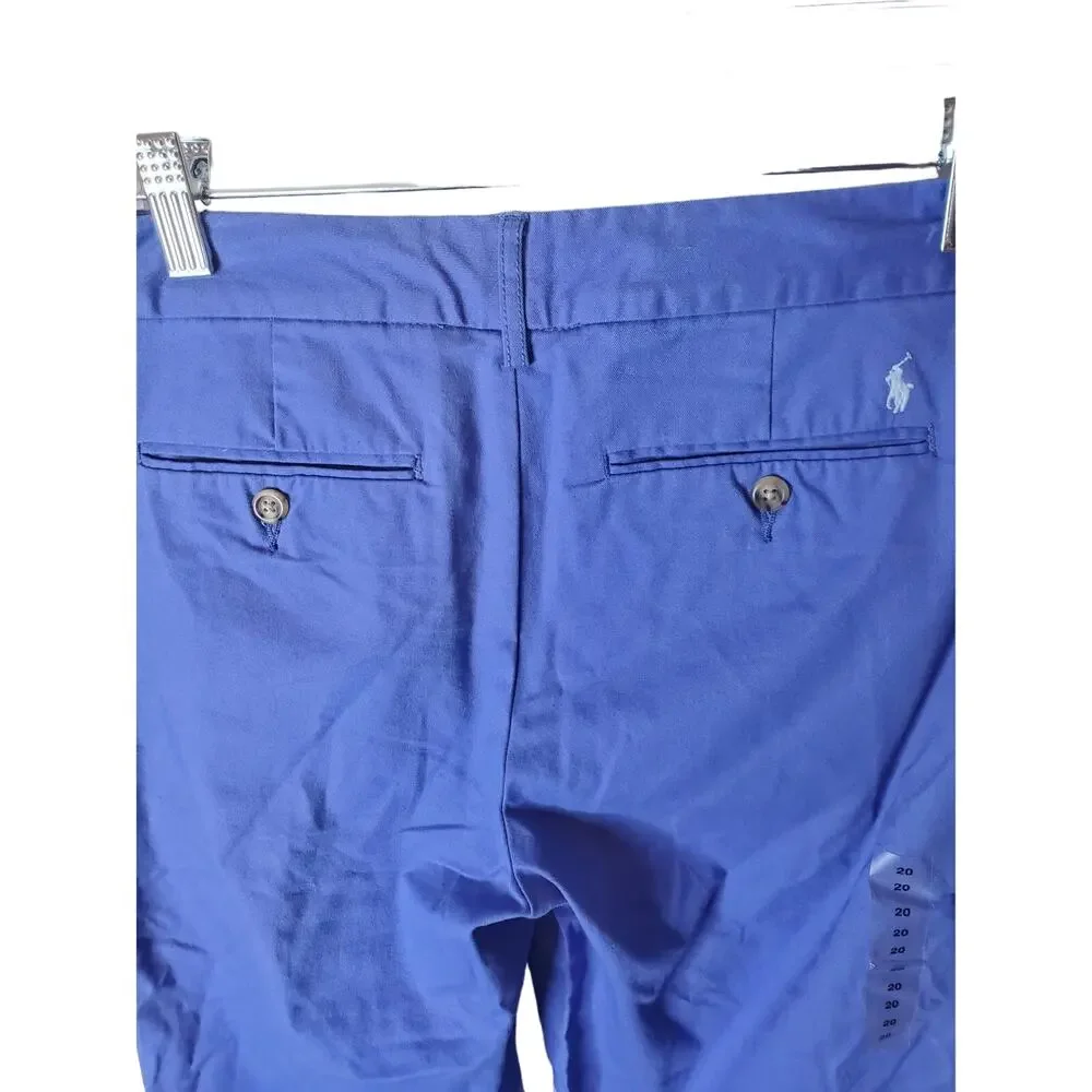 Polo Ralph Lauren Blue Chico Pants, NWT, Size 20